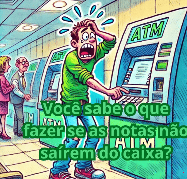 Dinheiro não saiu do caixa eletrônico: o que&nbsp;fazer?